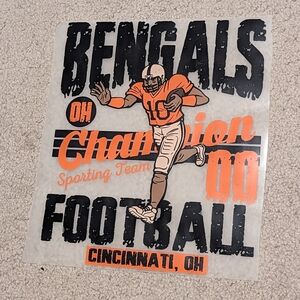 Cincinnati Bengals Football Screen Print New!